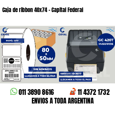Caja de ribbon 40x74 - Capital Federal
