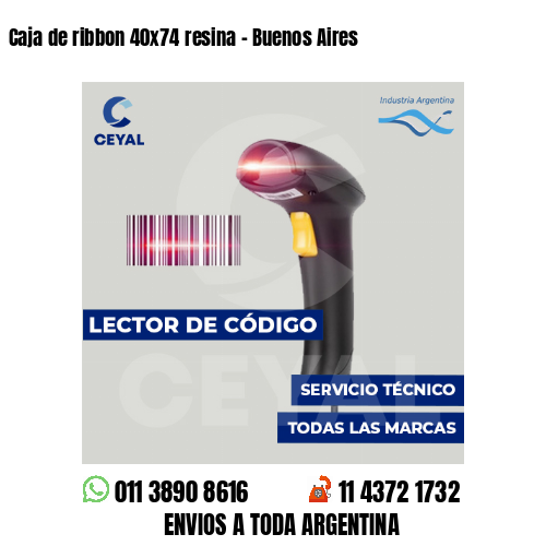 Caja de ribbon 40x74 resina - Buenos Aires