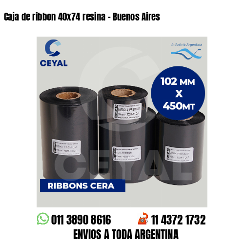 Caja de ribbon 40×74 resina – Buenos Aires