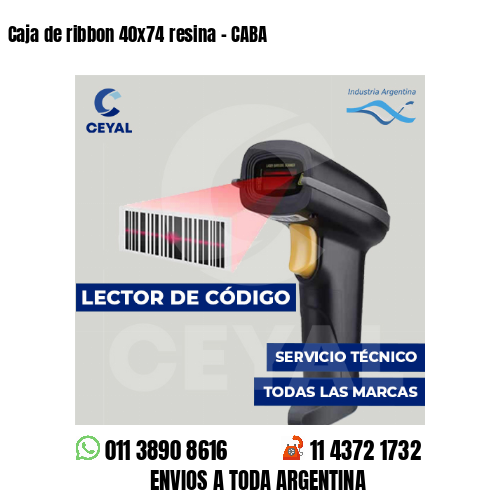 Caja de ribbon 40x74 resina - CABA