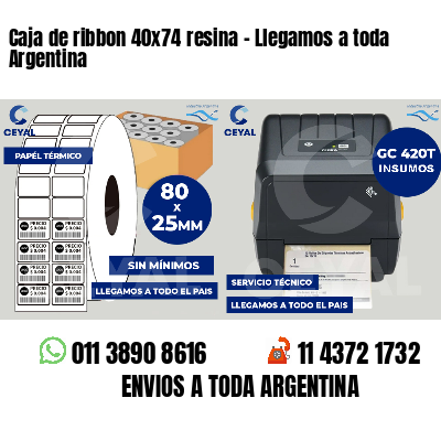 Caja de ribbon 40x74 resina - Llegamos a toda Argentina