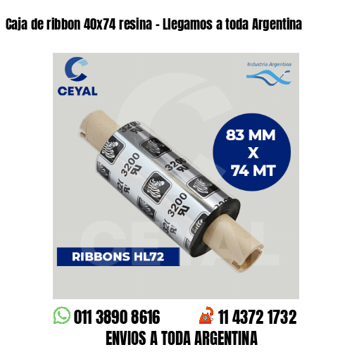 Caja de ribbon 40×74 resina – Llegamos a toda Argentina