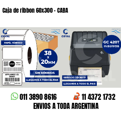 Caja de ribbon 60x300 - CABA