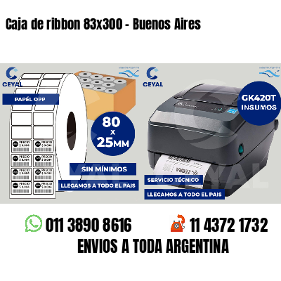 Caja de ribbon 83x300 - Buenos Aires