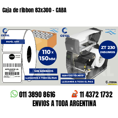Caja de ribbon 83x300 - CABA
