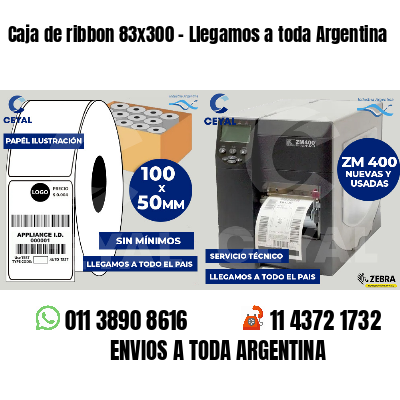 Caja de ribbon 83x300 - Llegamos a toda Argentina