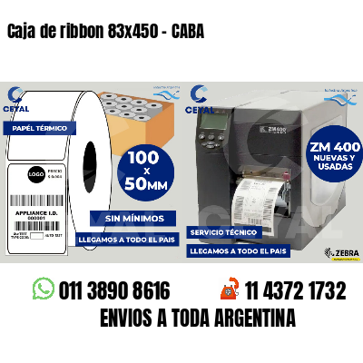 Caja de ribbon 83x450 - CABA