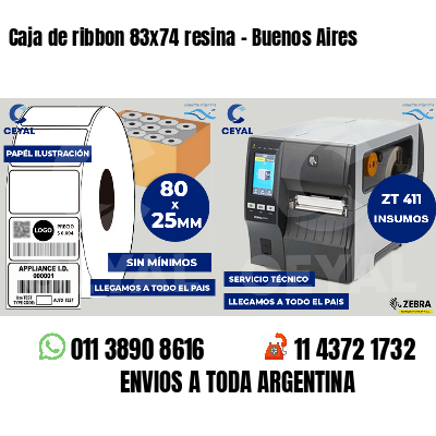 Caja de ribbon 83x74 resina - Buenos Aires