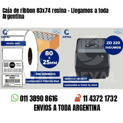 Caja de ribbon 83x74 resina - Llegamos a toda Argentina