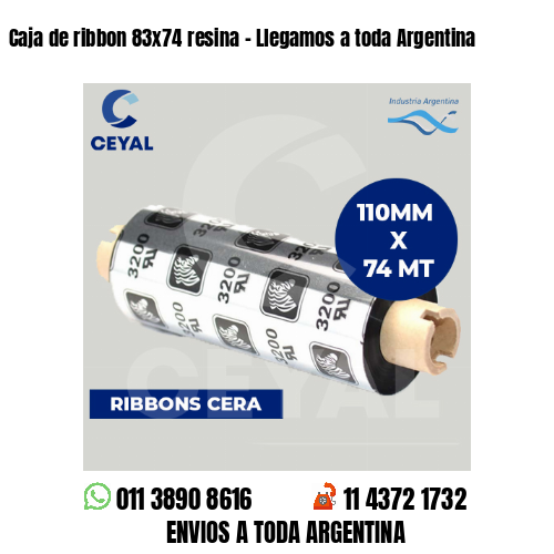 Caja de ribbon 83x74 resina - Llegamos a toda Argentina