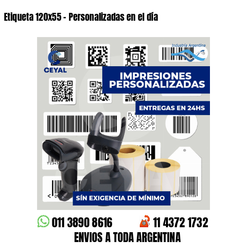 Etiqueta 120x55 - Personalizadas en el día