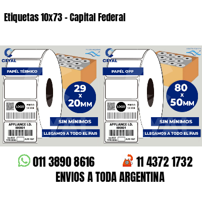 Etiquetas 10x73 - Capital Federal