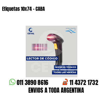 Etiquetas 10x74 - CABA
