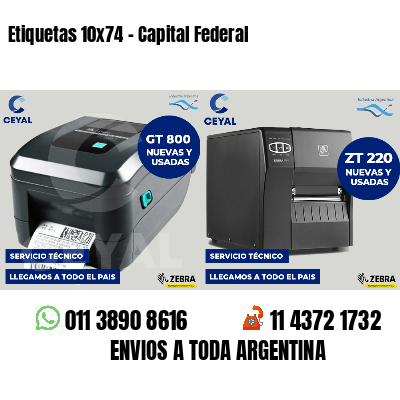 Etiquetas 10x74 - Capital Federal