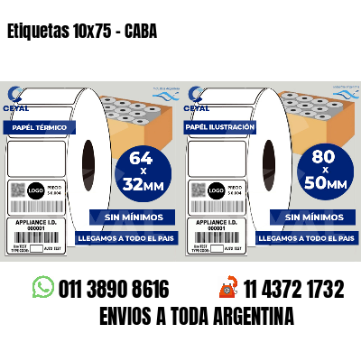 Etiquetas 10x75 - CABA
