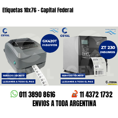 Etiquetas 10x76 - Capital Federal