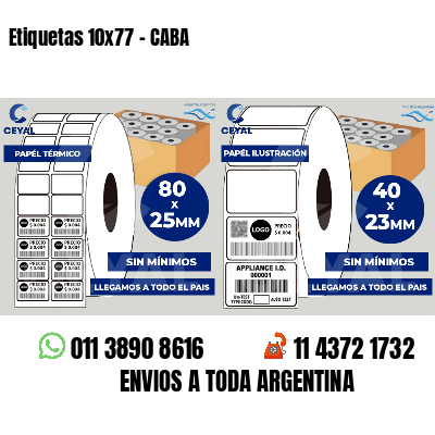 Etiquetas 10x77 - CABA