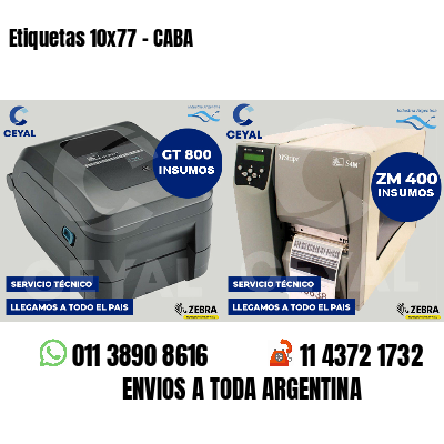 Etiquetas 10x77 - CABA