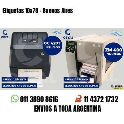 Etiquetas 10x78 - Buenos Aires