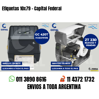 Etiquetas 10x79 - Capital Federal