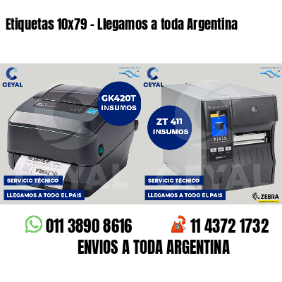 Etiquetas 10x79 - Llegamos a toda Argentina