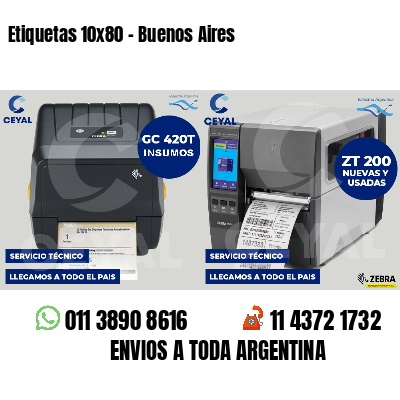 Etiquetas 10x80 - Buenos Aires