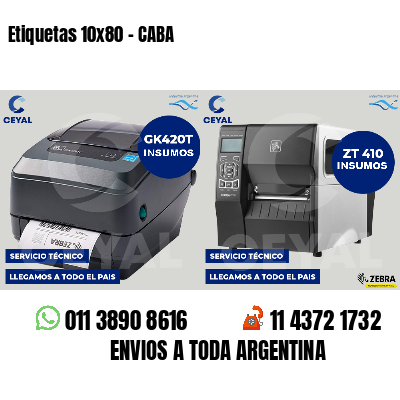 Etiquetas 10x80 - CABA