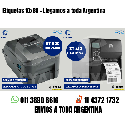 Etiquetas 10x80 - Llegamos a toda Argentina