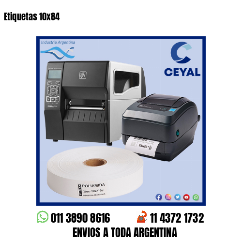 Etiquetas 10×84