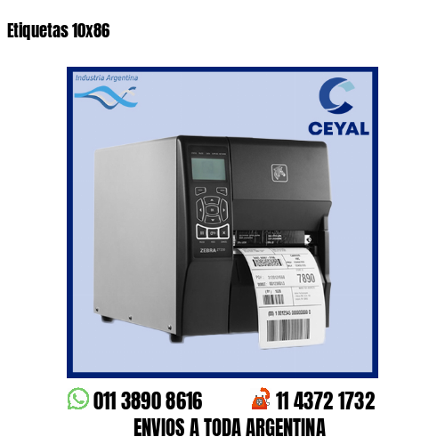 Etiquetas 10×86