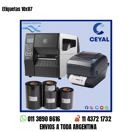 Etiquetas 10×87