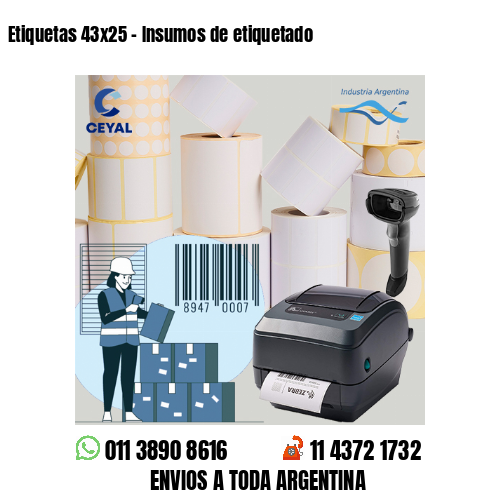Etiquetas 43×25 – Insumos de etiquetado