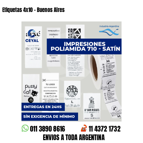Etiquetas 4x10 - Buenos Aires