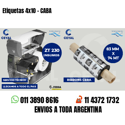 Etiquetas 4x10 - CABA