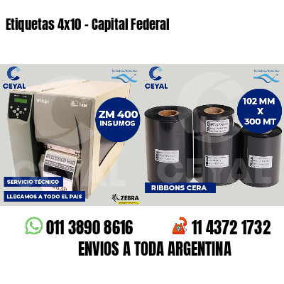 Etiquetas 4x10 - Capital Federal