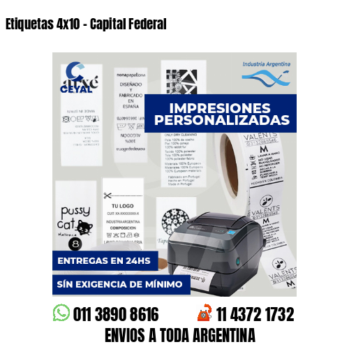 Etiquetas 4x10 - Capital Federal