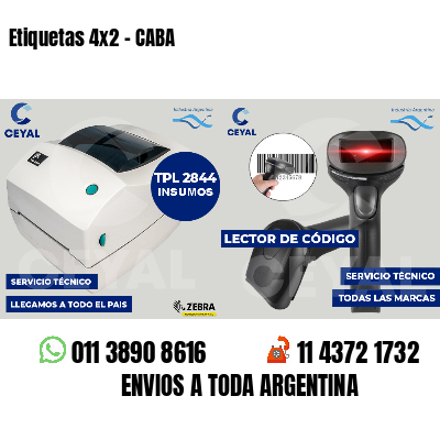 Etiquetas 4x2 - CABA