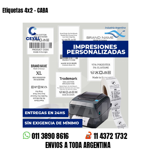 Etiquetas 4x2 - CABA