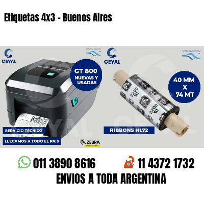 Etiquetas 4x3 - Buenos Aires