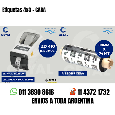 Etiquetas 4x3 - CABA