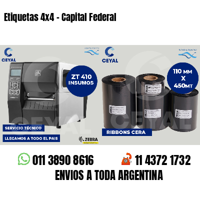 Etiquetas 4x4 - Capital Federal