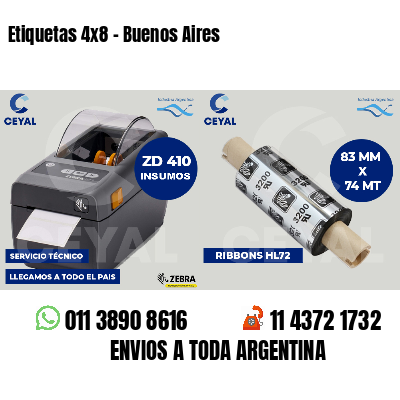 Etiquetas 4x8 - Buenos Aires