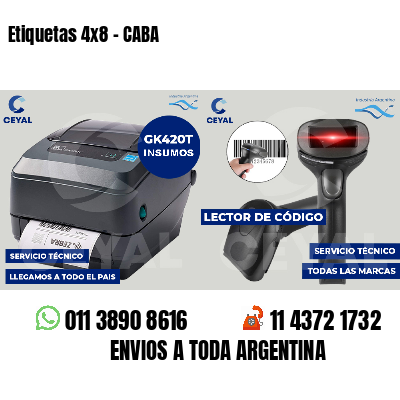 Etiquetas 4x8 - CABA