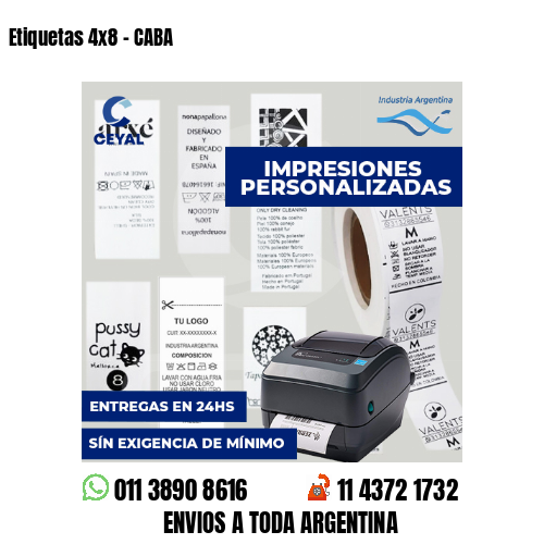 Etiquetas 4x8 - CABA