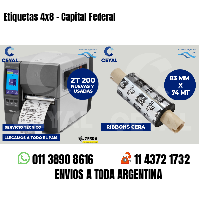 Etiquetas 4x8 - Capital Federal