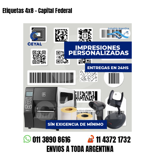 Etiquetas 4x8 - Capital Federal
