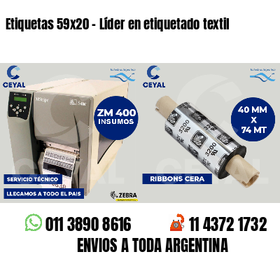 Etiquetas 59x20 - Líder en etiquetado textil