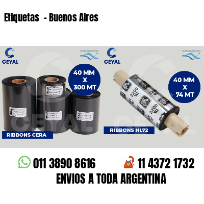 Etiquetas  - Buenos Aires