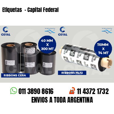 Etiquetas  - Capital Federal