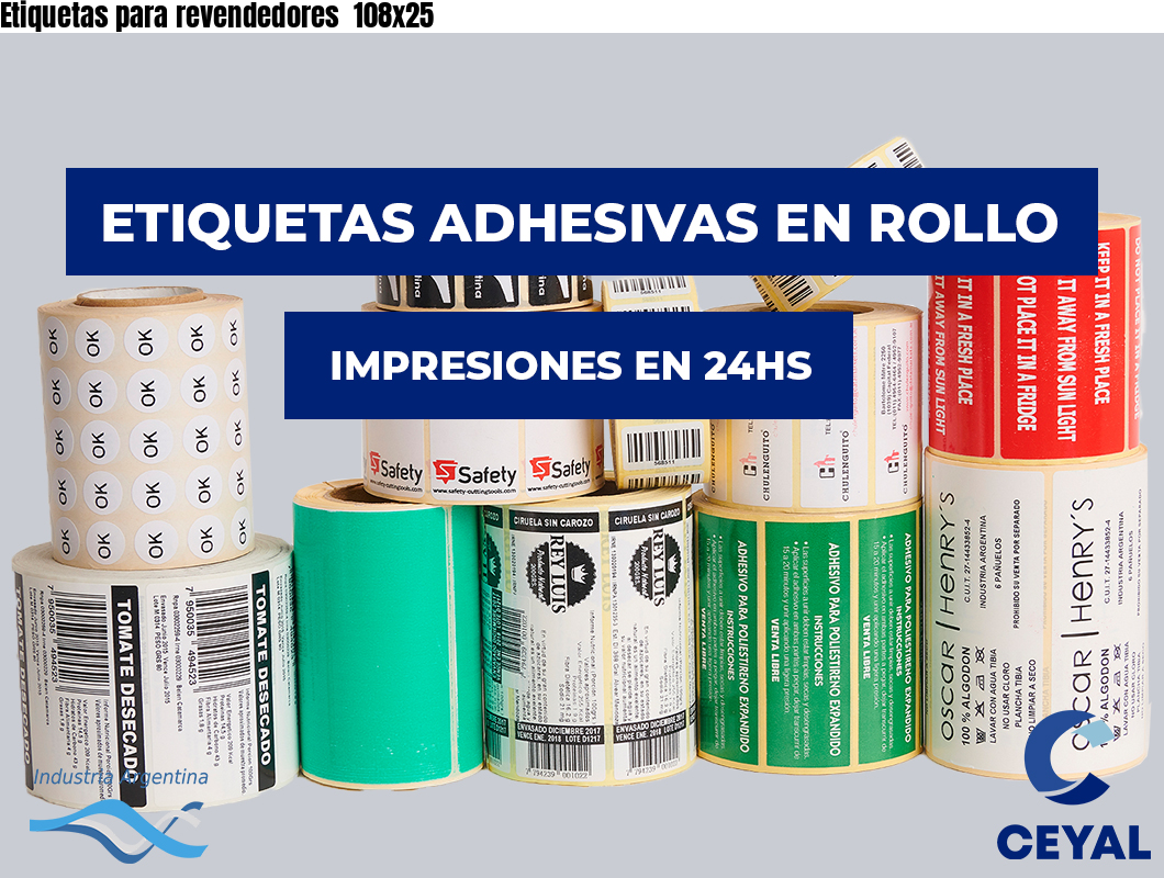 Etiquetas para revendedores  108×25